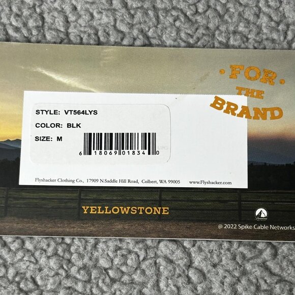 Yellowstone Vest Mens Medium Black Wool Blend Button Front Flyshacker VT564LYS - Picture 5 of 13